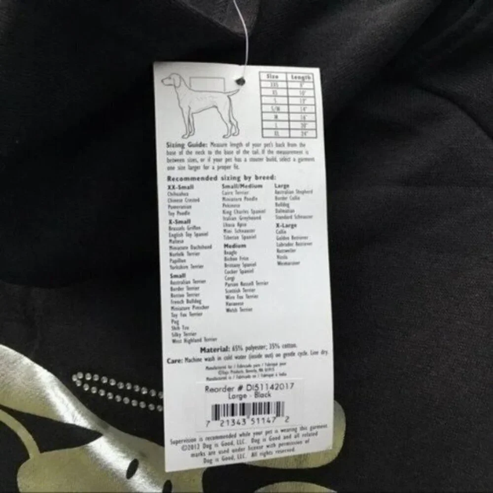 Dog Is Good Halo Hoodie Dog Sweatshirt Size Large